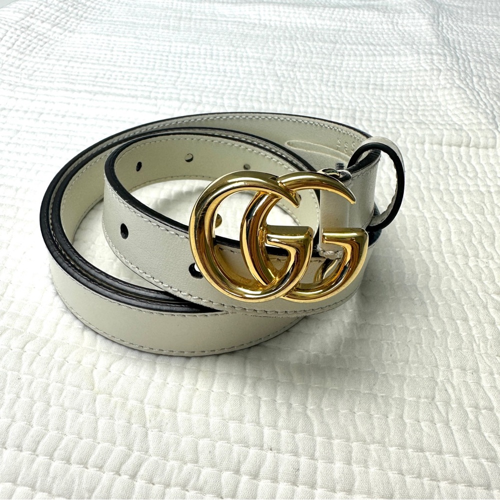 Authentic Gucci Belt Cream Color